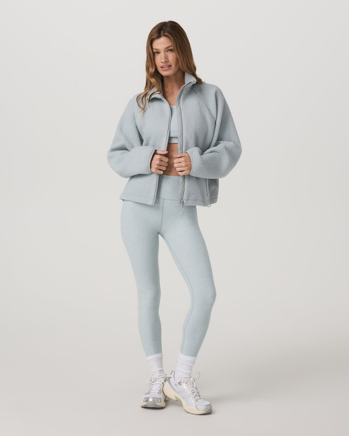 Alpine Jacket Women's Cozy Fleece Jacket in Blue Haze | Vuori Clothing
