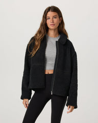 Lou Full Zip Jacket Women's Black Fleece Jacket | Vuori Sale