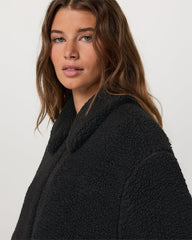 Lou Full Zip Jacket Women's Black Fleece Jacket | Vuori Sale