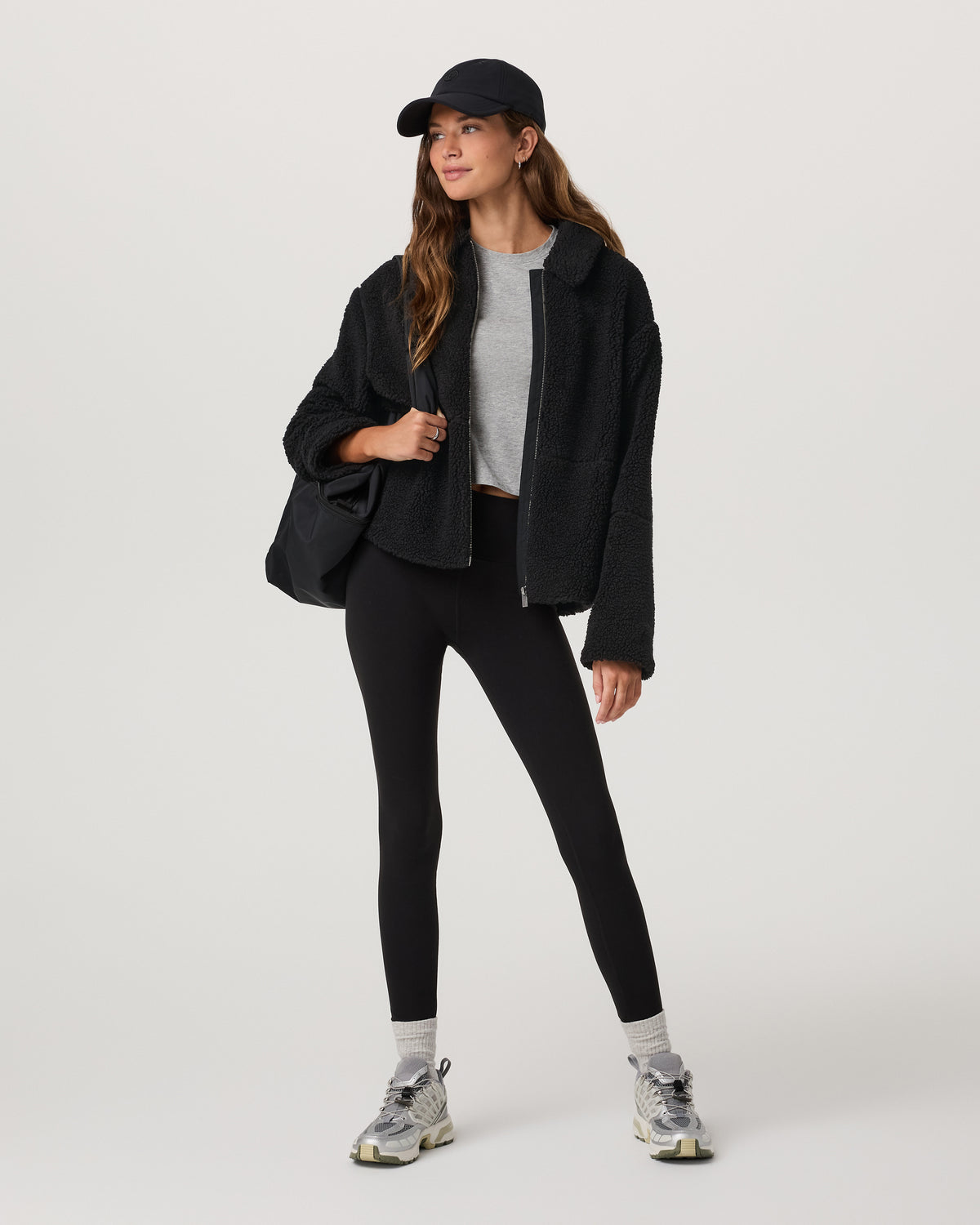 Lou Full Zip Jacket Women's Black Fleece Jacket | Vuori Sale