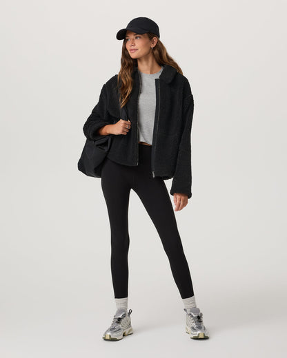 Lou Full Zip Jacket Women's Black Fleece Jacket | Vuori Sale