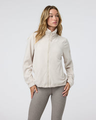 Women's Aspen Full Zip Dune Fleece Pullover | Vuori On sale