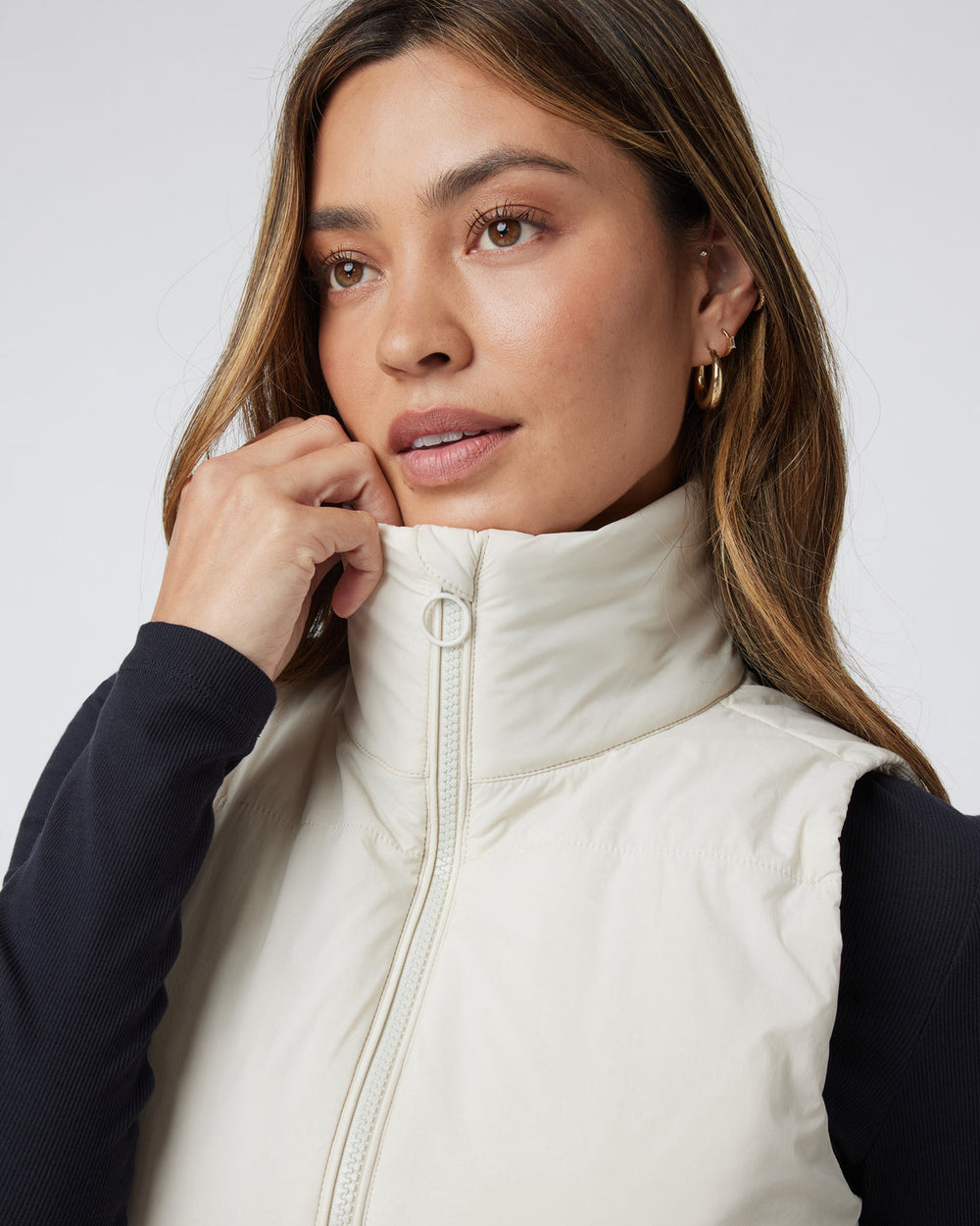Canyon Insulated Vest Bone Lightweight Vest | Vuori Outlet