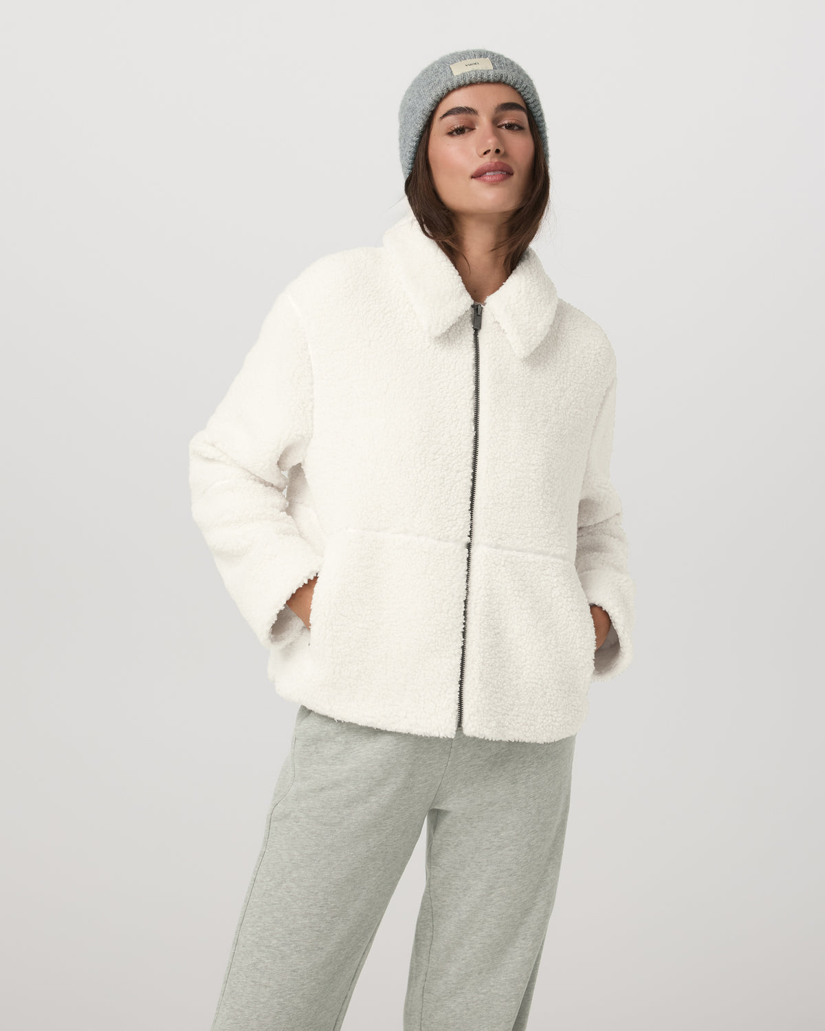 Lou Full Zip Jacket Women's Marshmallow Fleece Jacket | Vuori Clothing