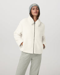 Lou Full Zip Jacket Women's Marshmallow Fleece Jacket | Vuori Clothing