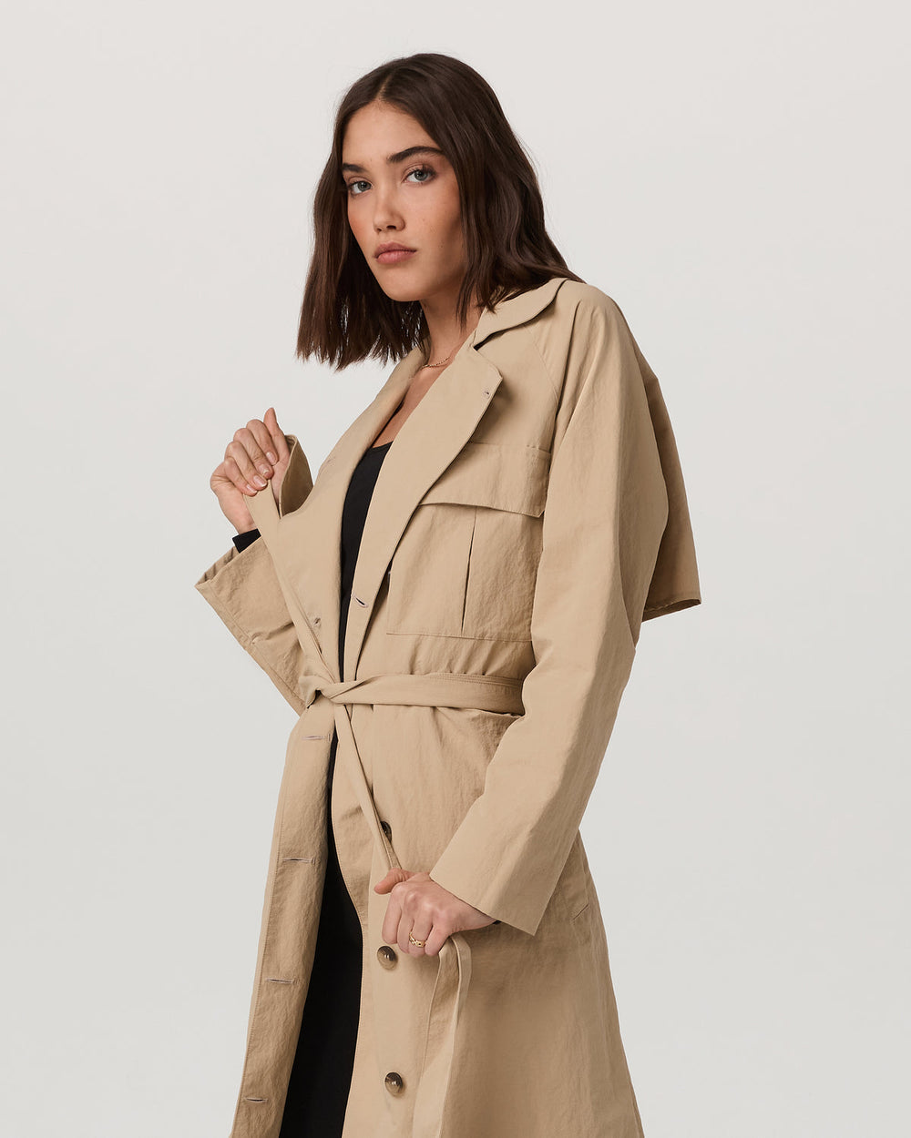 Rhodes Trench Coat Classic Women's Khaki Trench | Vuori Sale