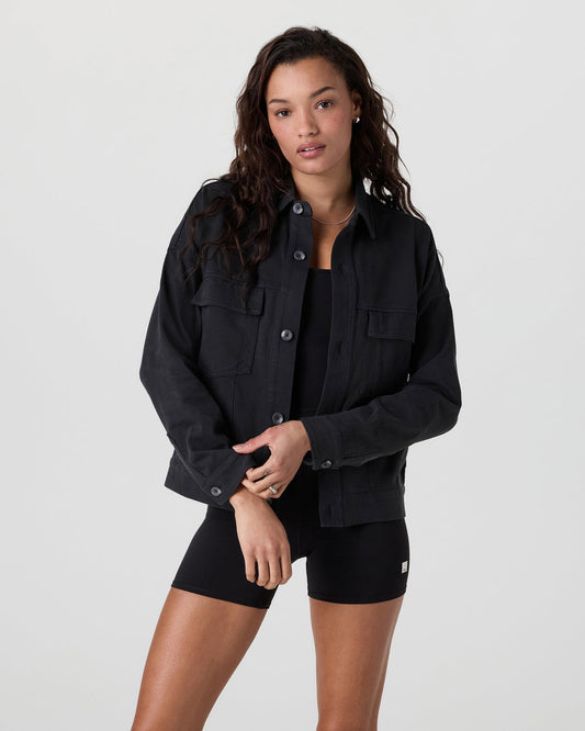 Mackenzie Jacket Washed Black | Vuori Online