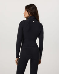 Vuori AllTheFeels™ Full Zip Women's Black Fitness Jacket | Vuori Clothing