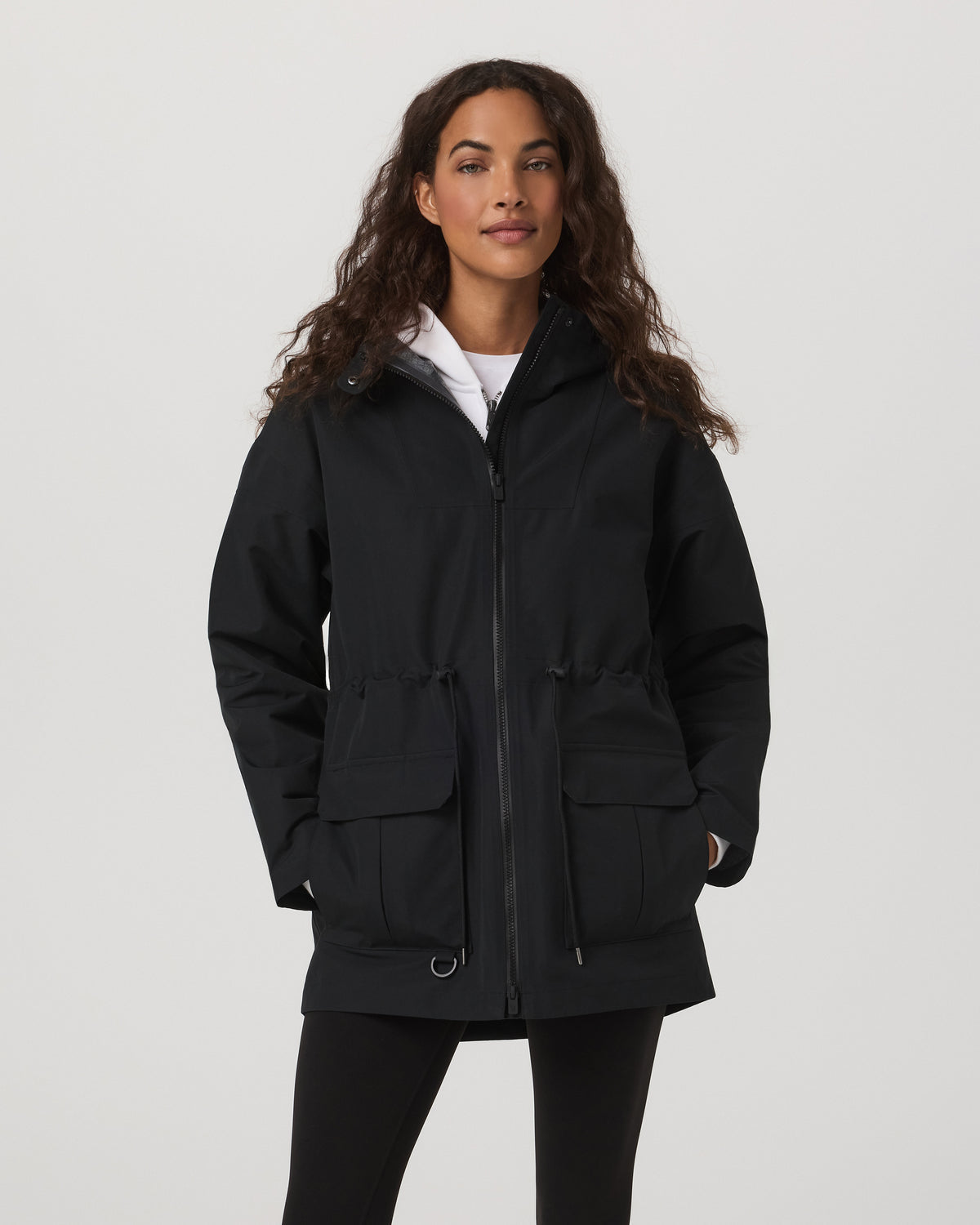 Pfeiffer Rain Jacket Black | Vuori