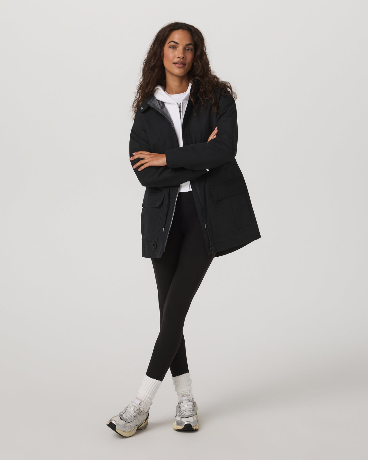 Pfeiffer Rain Jacket Black | Vuori