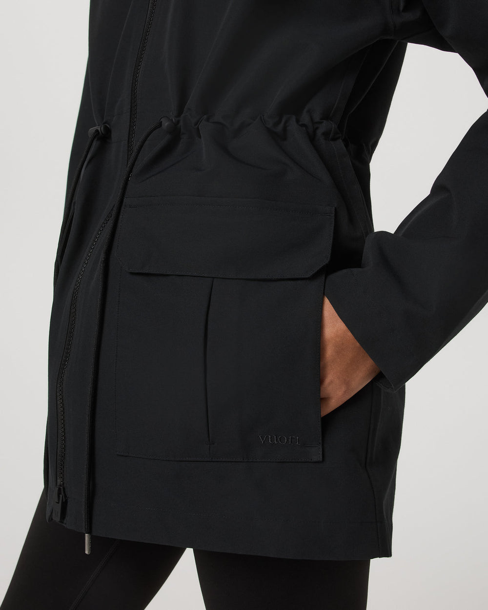 Pfeiffer Rain Jacket Black | Vuori