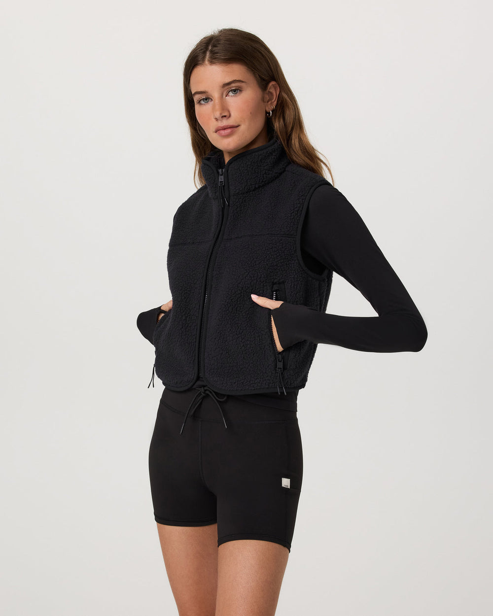 Alpine Vest Women's Black Fleece Vest | Vuori On sale
