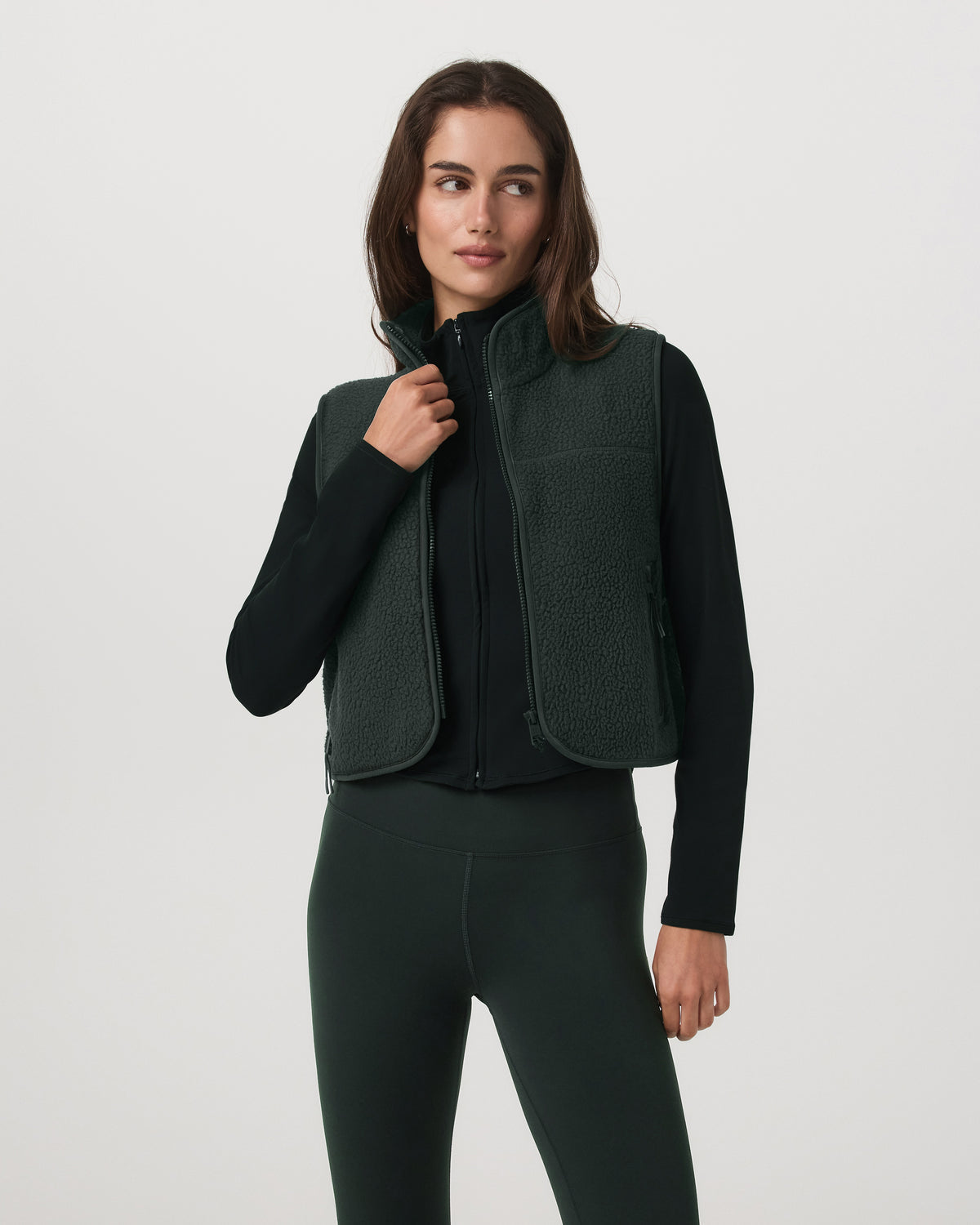 Alpine Vest Women's Evergreen Fleece Vest | Vuori For sale