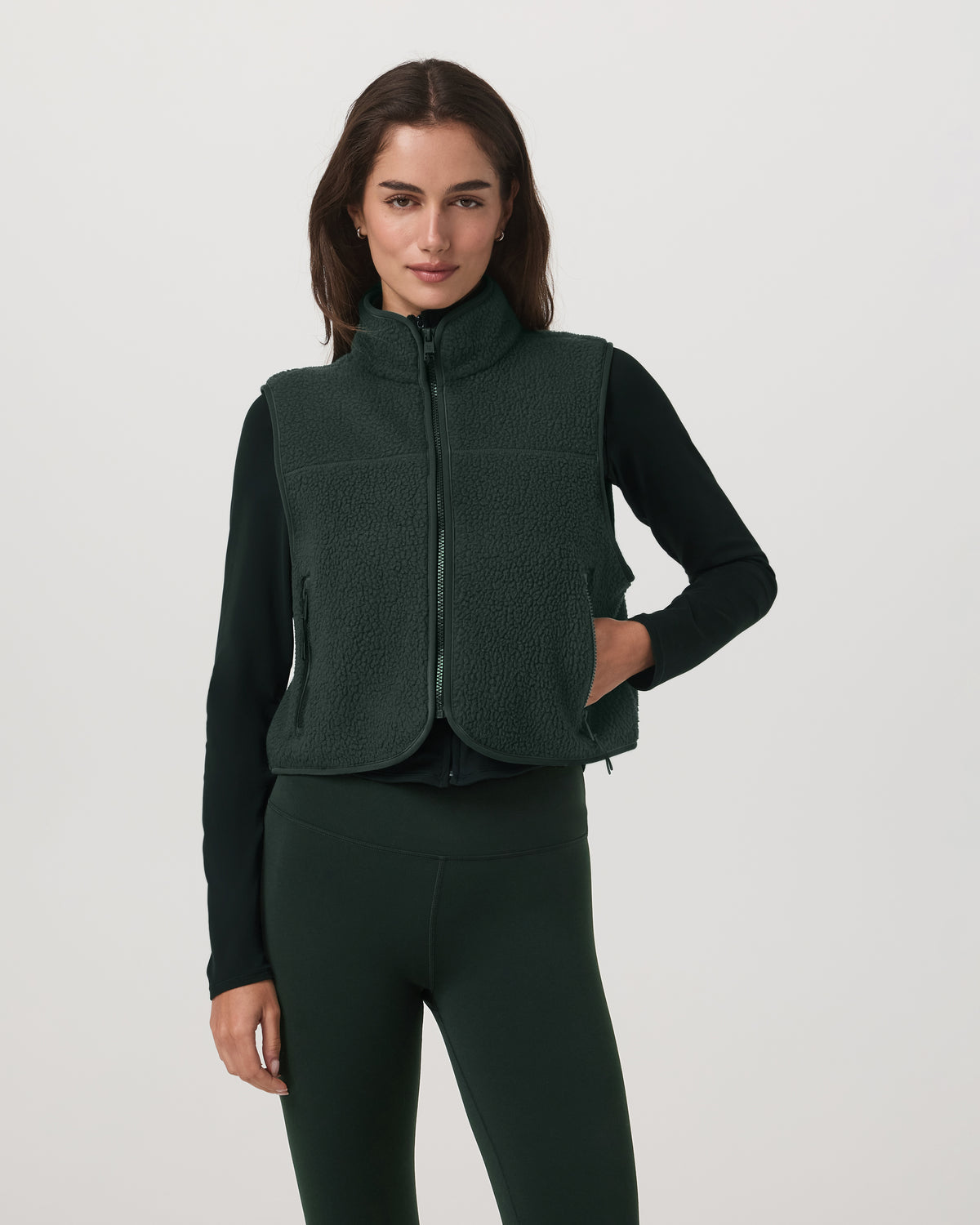 Alpine Vest Women's Evergreen Fleece Vest | Vuori For sale