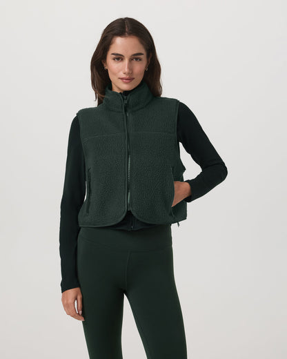 Alpine Vest Women's Evergreen Fleece Vest | Vuori For sale