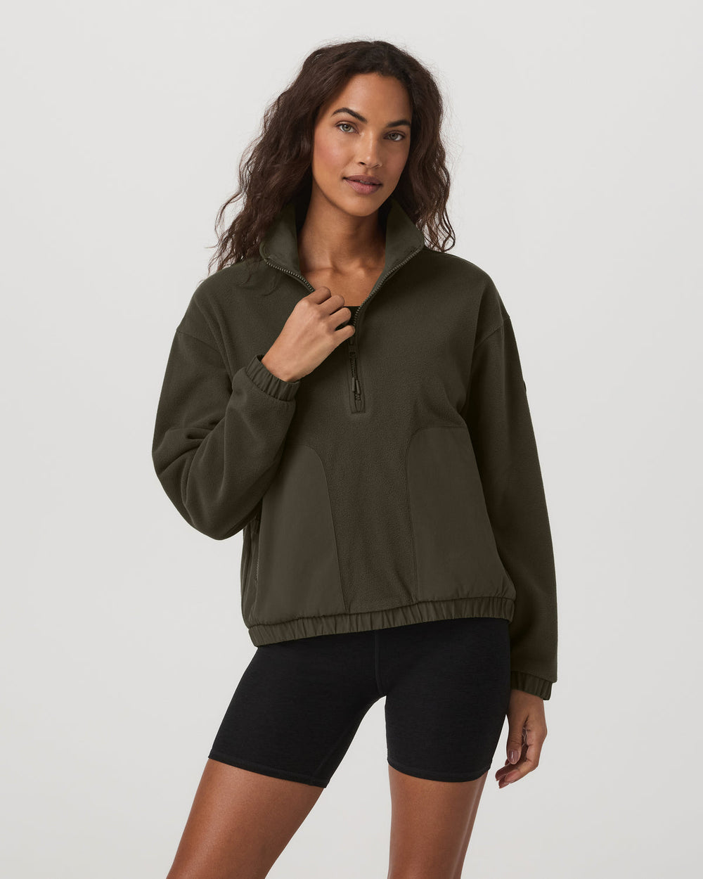 Women's Aspen Half Zip Women's Olive Pullover | Vuori Online