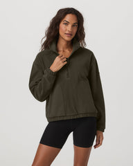 Women's Aspen Half Zip Women's Olive Pullover | Vuori Online