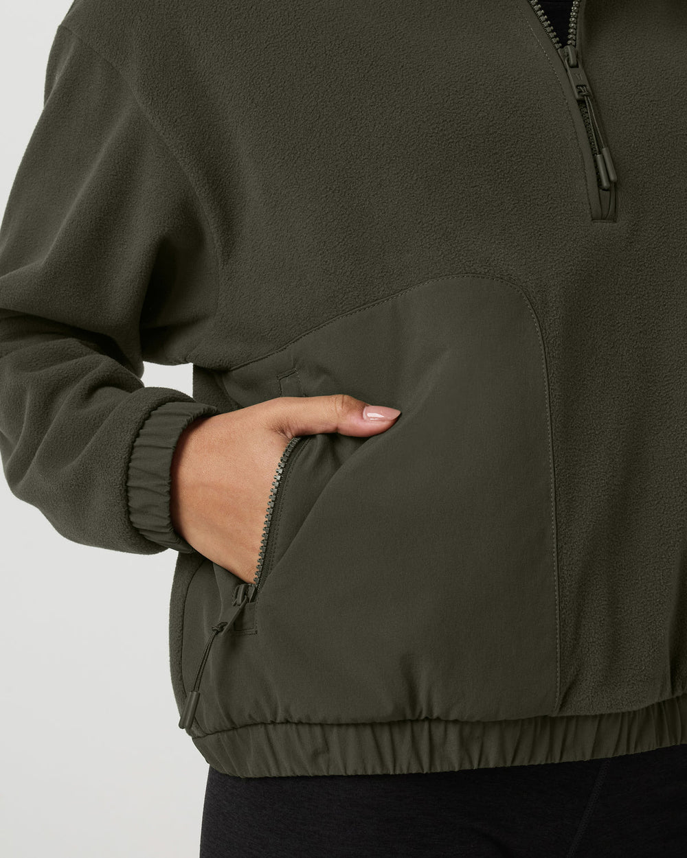 Women's Aspen Half Zip Women's Olive Pullover | Vuori Online