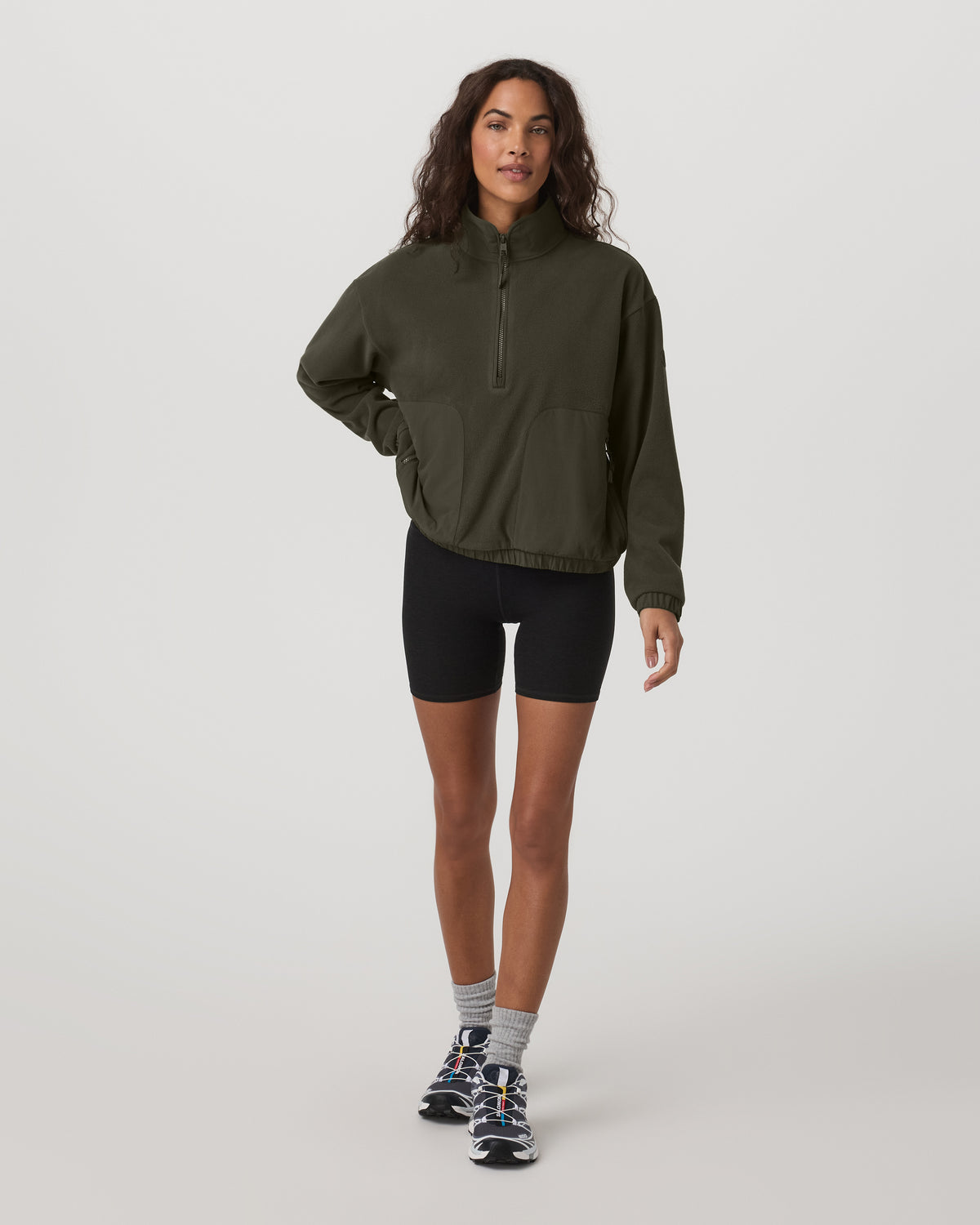 Women's Aspen Half Zip Women's Olive Pullover | Vuori Online