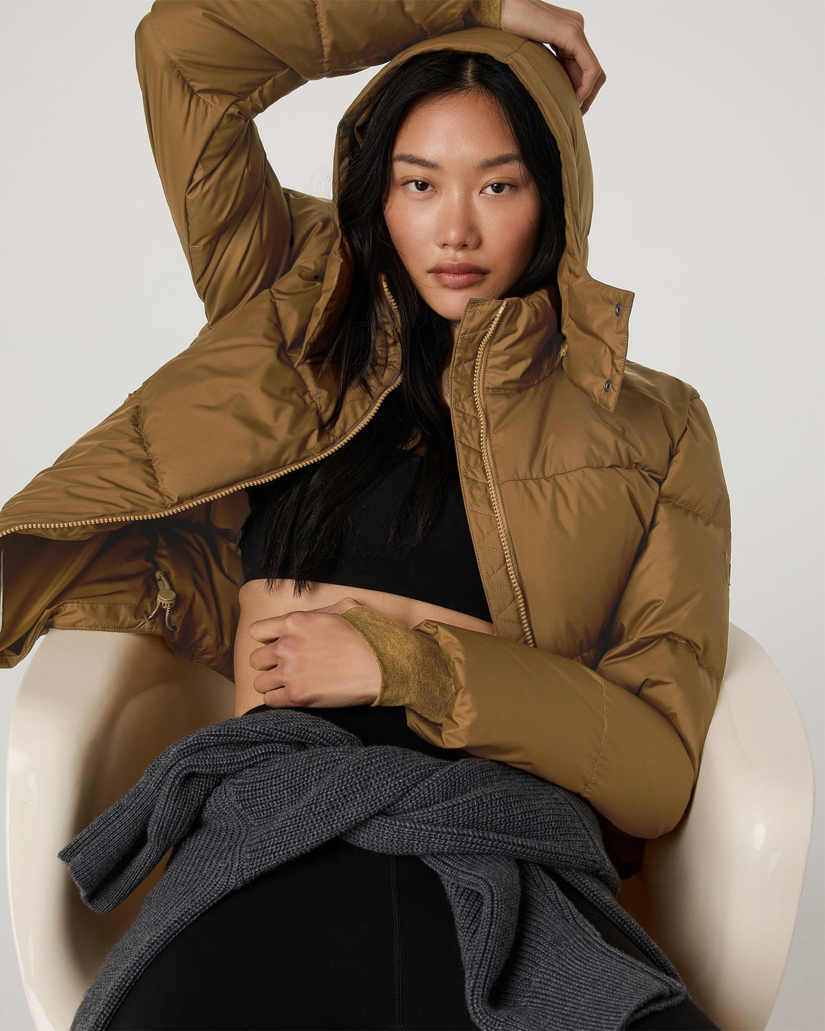 Alta Down Jacket Women's Puffer Jacket in Rum | Vuori US