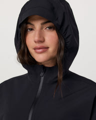 Nomadic Packable Rain Shell Women's Black Jacket | Vuori On sale
