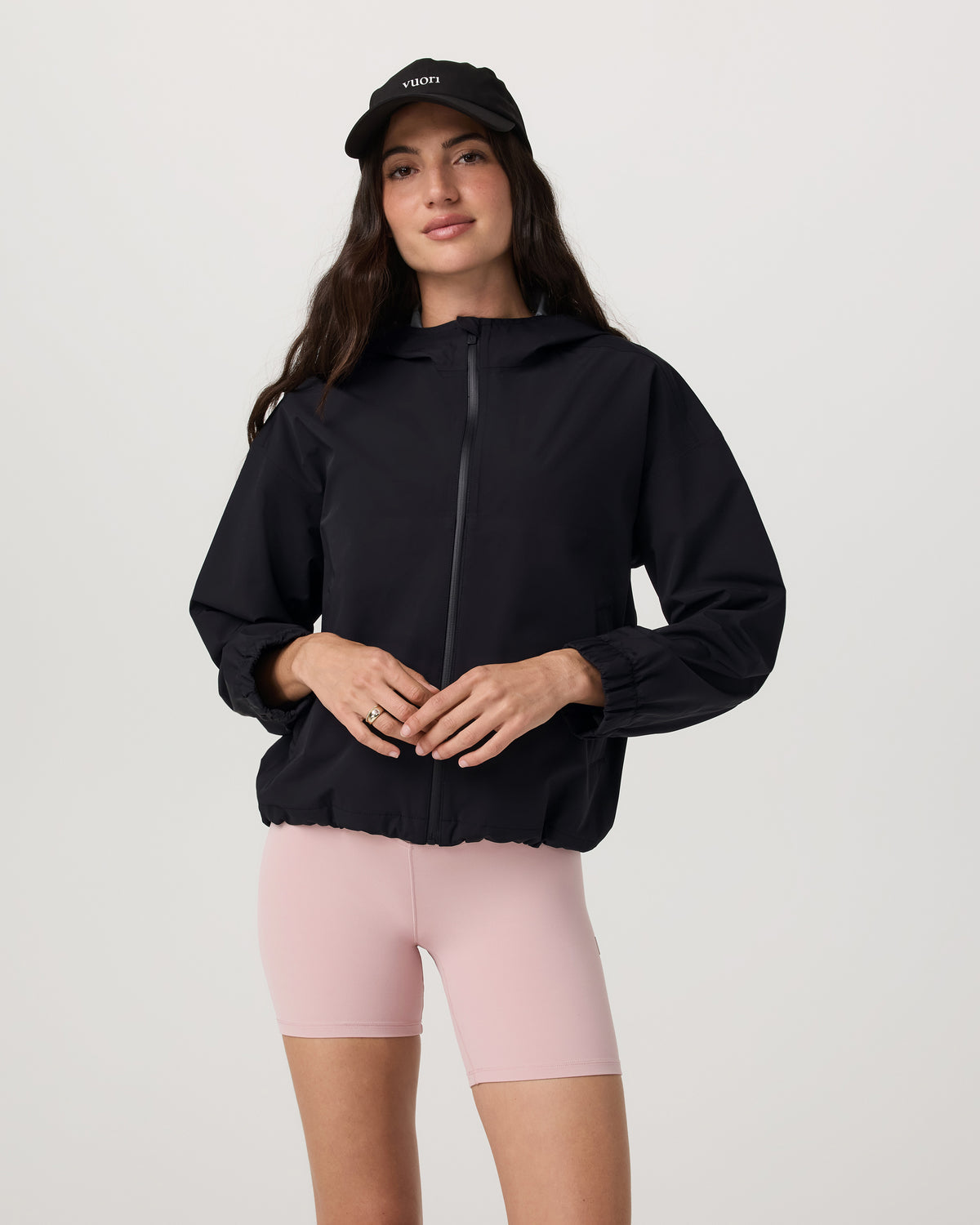 Nomadic Packable Rain Shell Women's Black Jacket | Vuori On sale