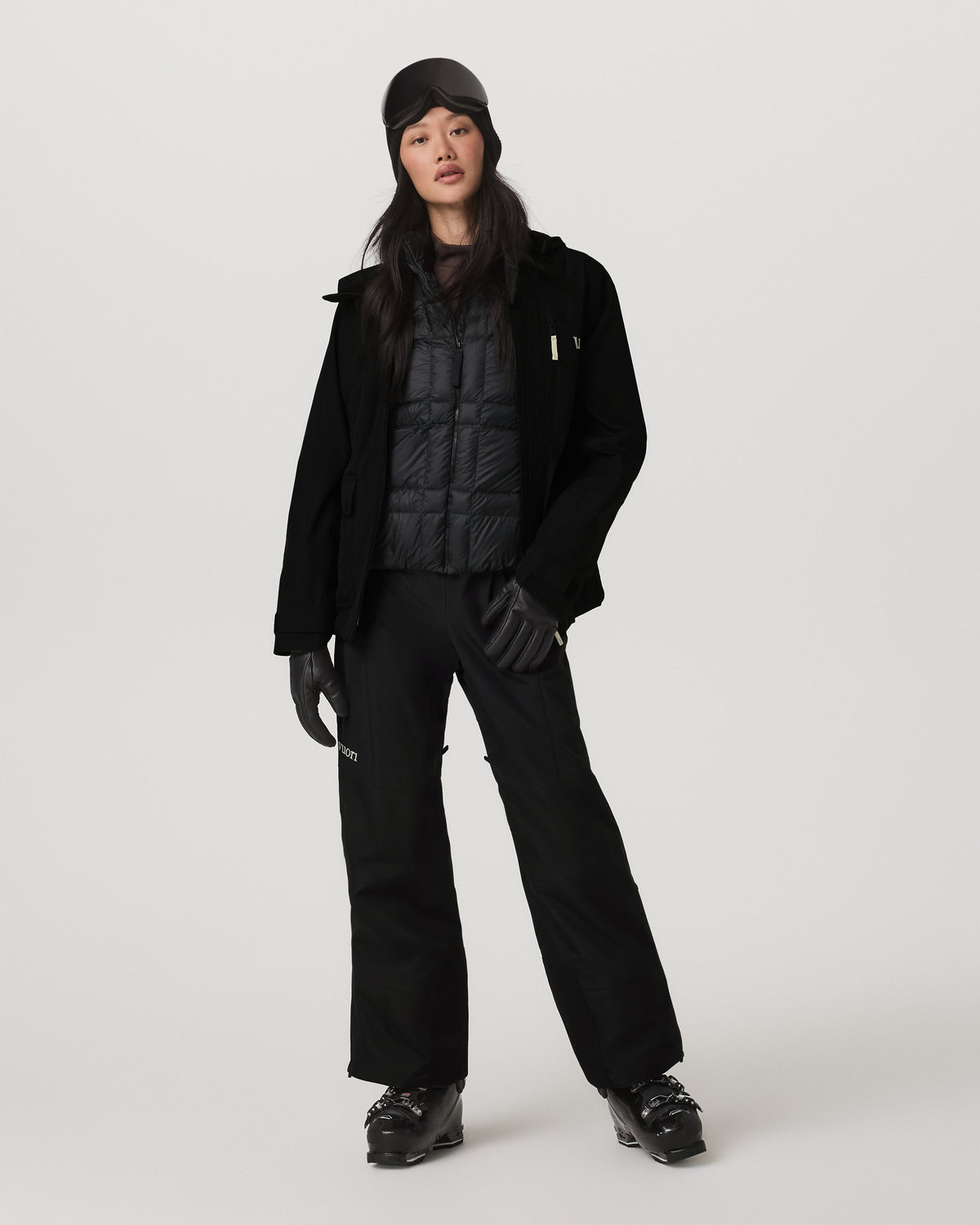 Women's Taika Snow Shell Black Ski/Board Jacket | Vuori Clothing