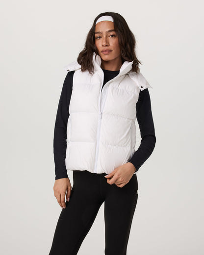 Alta Down Vest Women's White Sleeveless Vest | Vuori