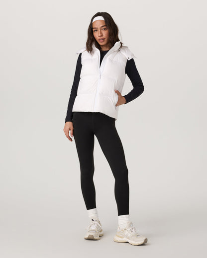 Alta Down Vest Women's White Sleeveless Vest | Vuori