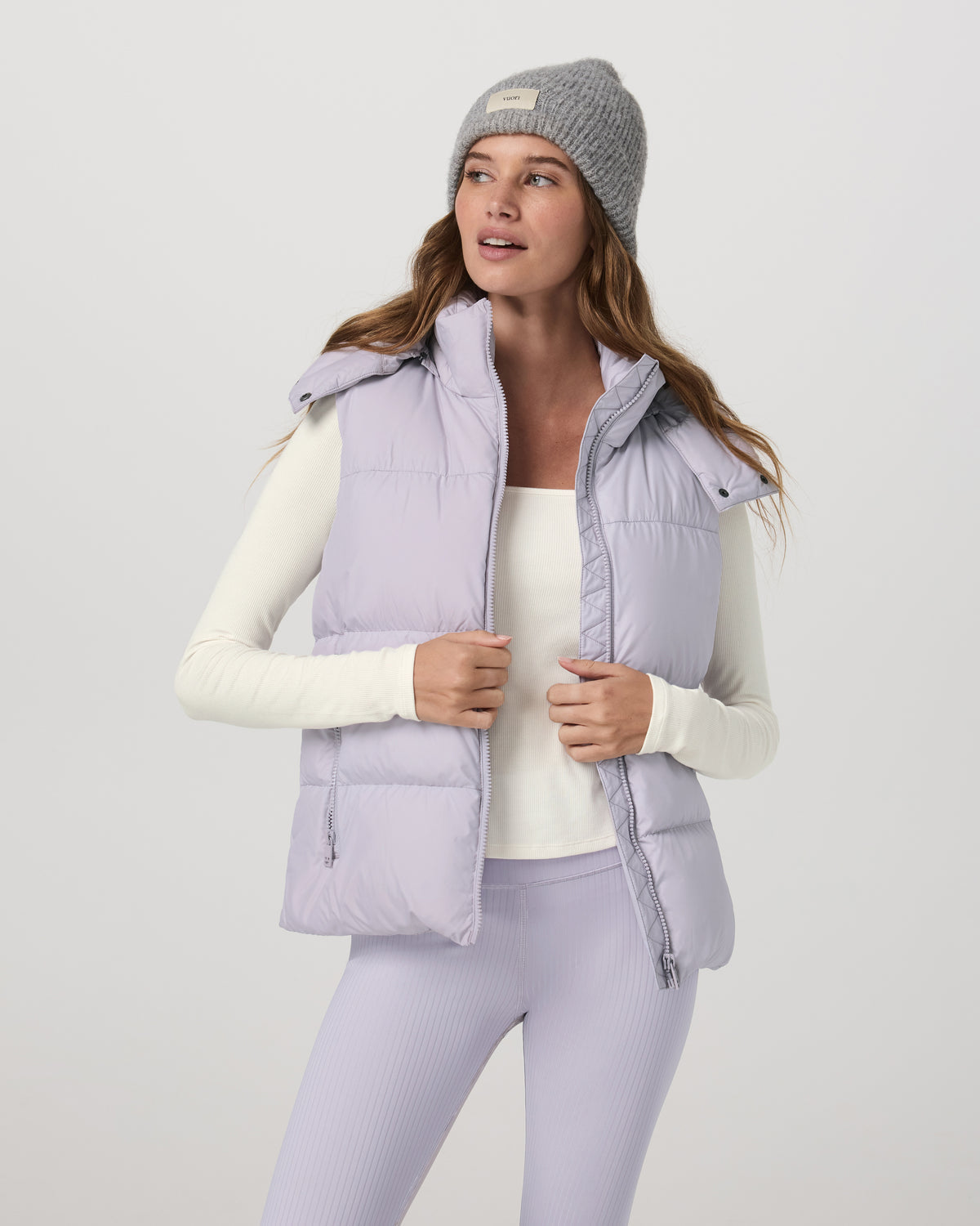 Alta Down Vest Women's Lavender Ice Sleeveless Vest | Vuori Discount