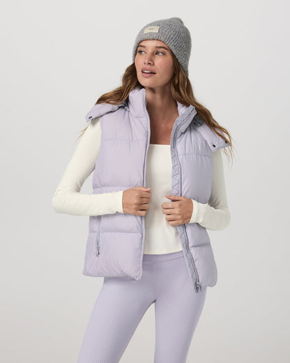 Alta Down Vest Women's Lavender Ice Sleeveless Vest | Vuori Discount