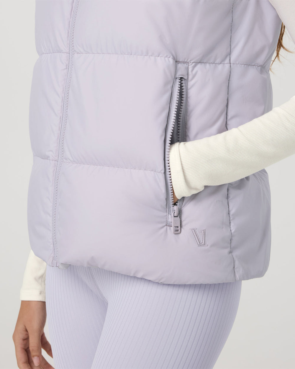 Alta Down Vest Women's Lavender Ice Sleeveless Vest | Vuori Discount