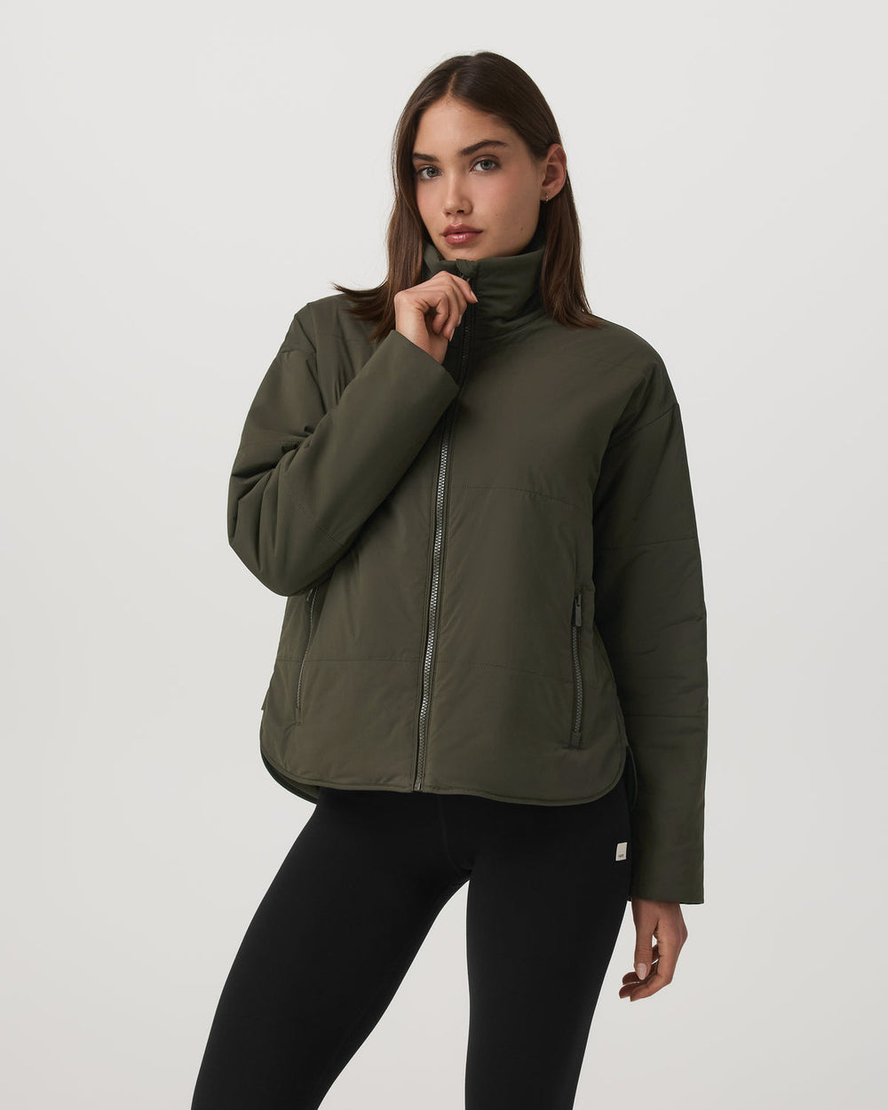 Canyon Insulated Jacket Women's Olive Full-Zip Jacket | Vuori Online
