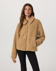 Lou Full Zip Jacket Women's Butterscotch Fleece Jacket | Vuori US