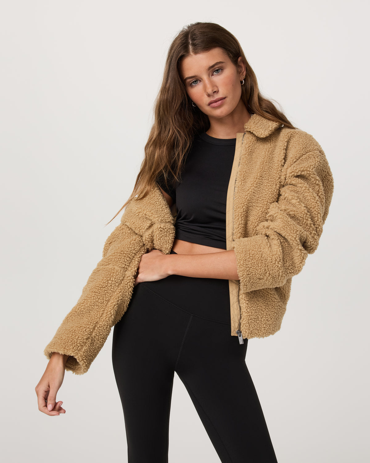 Lou Full Zip Jacket Women's Butterscotch Fleece Jacket | Vuori US