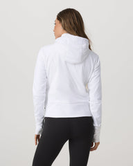 Chilled Out Full Zip Women's White Training Jacket | Vuori Discount