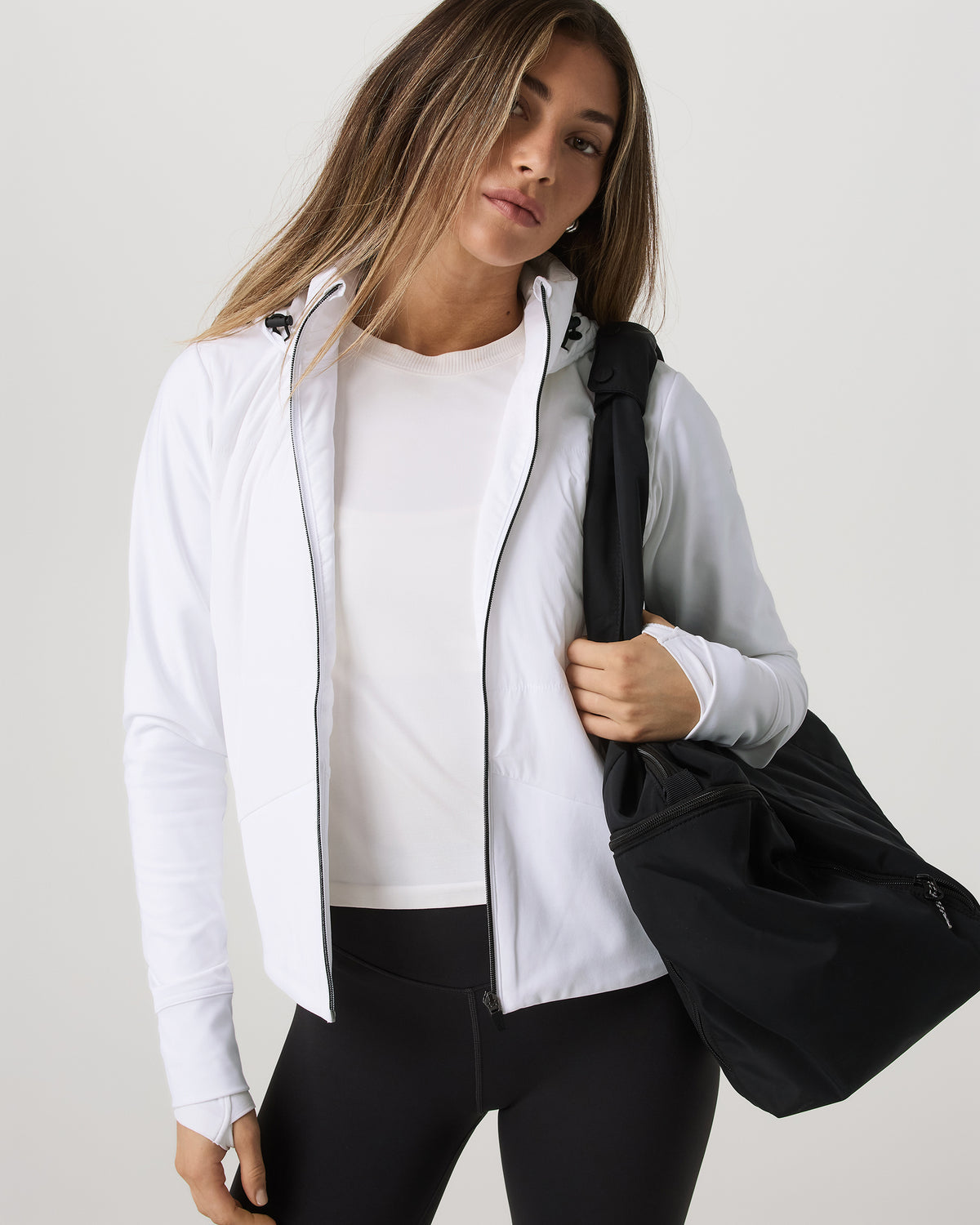 Chilled Out Full Zip Women's White Training Jacket | Vuori Discount