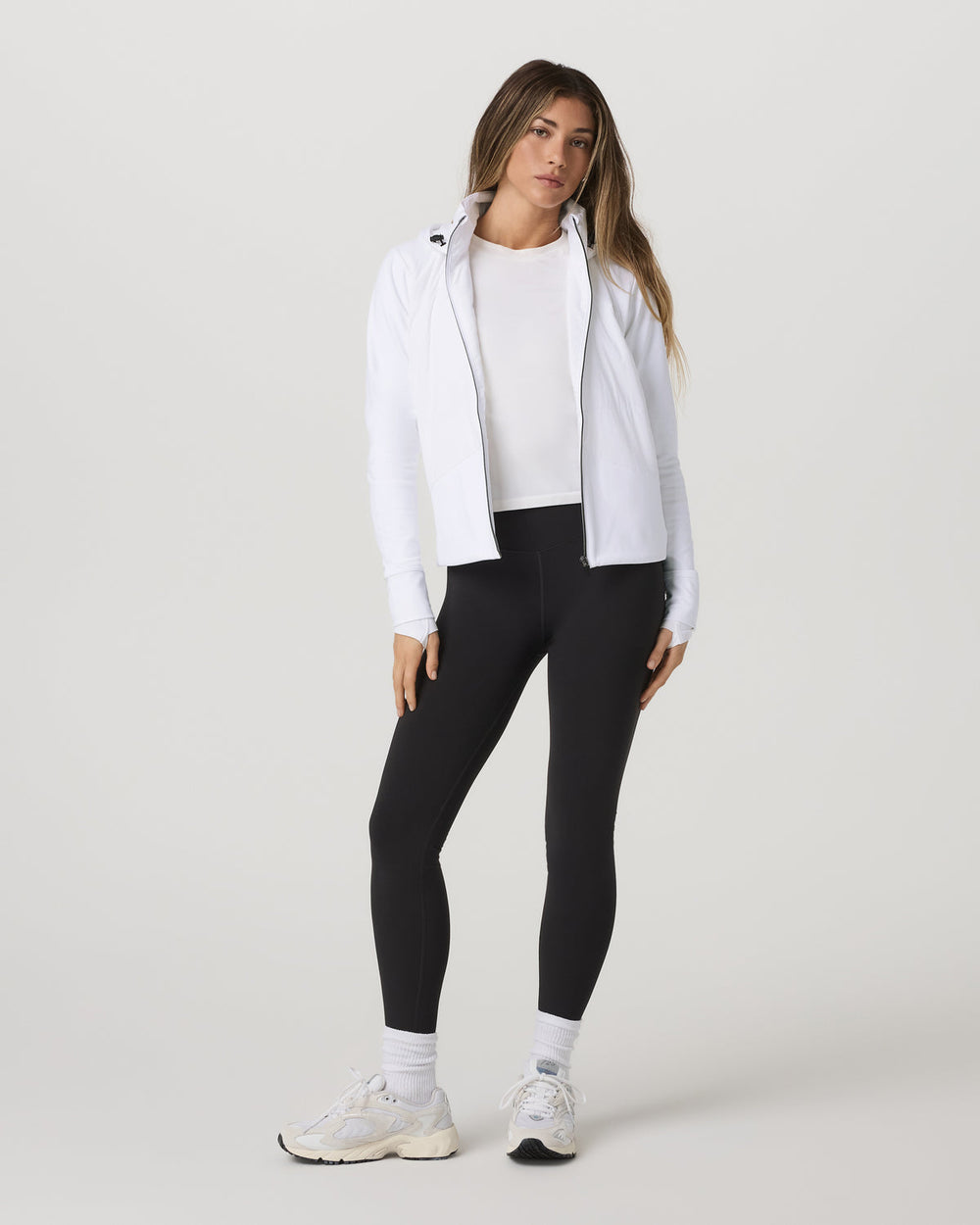 Chilled Out Full Zip Women's White Training Jacket | Vuori Discount