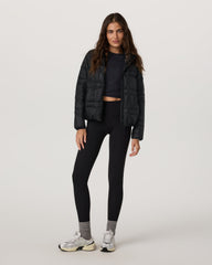 Women's Coordinate Packable Down Jacket Black Zip Up | Vuori Sale