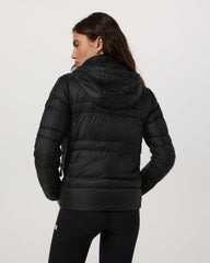 Women's Coordinate Packable Down Jacket Black Zip Up | Vuori Sale