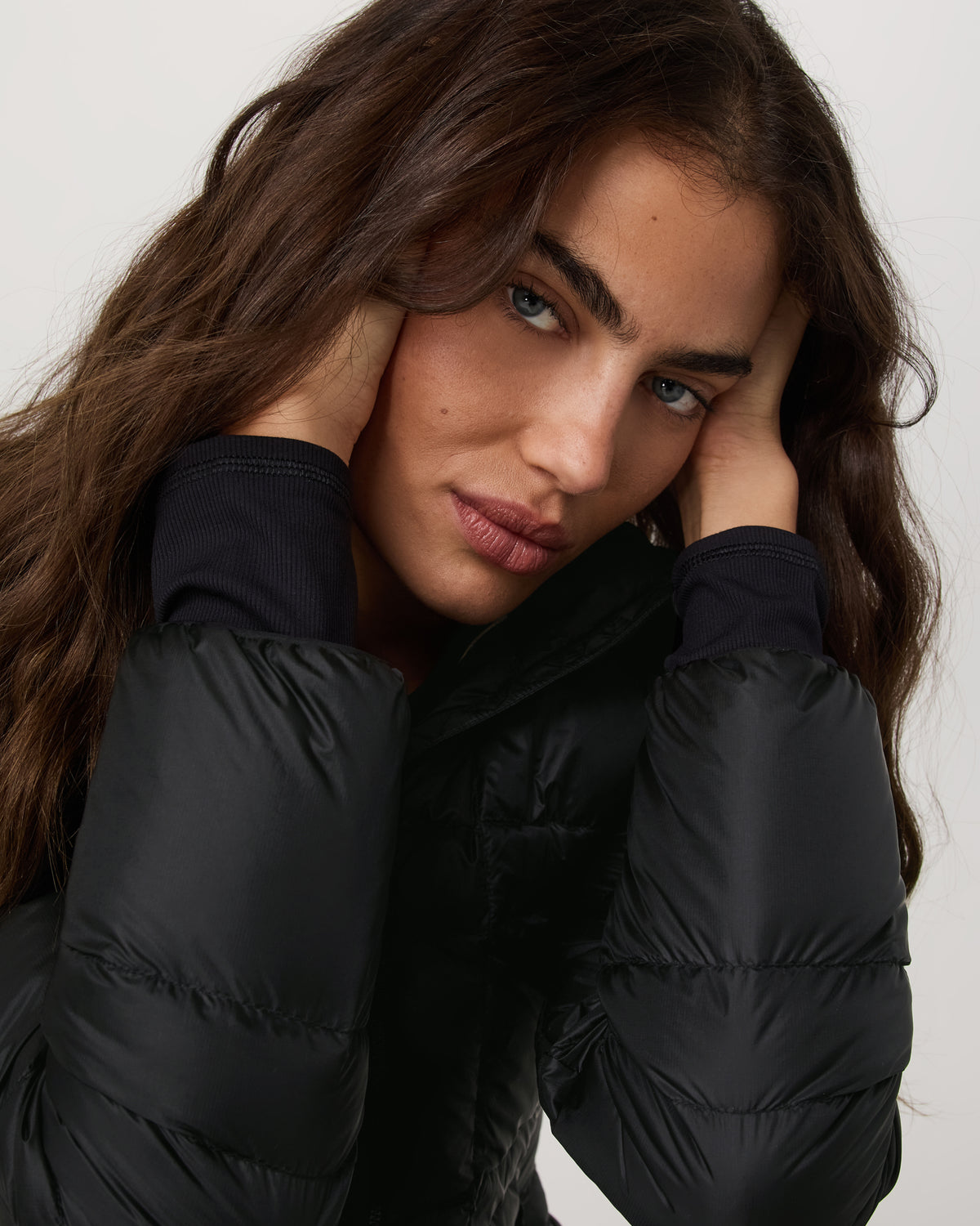 Women's Coordinate Packable Down Jacket Black Zip Up | Vuori Sale