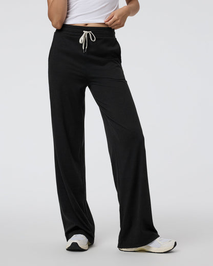 Halo Essential Wideleg Black Heather Pants | Vuori On sale