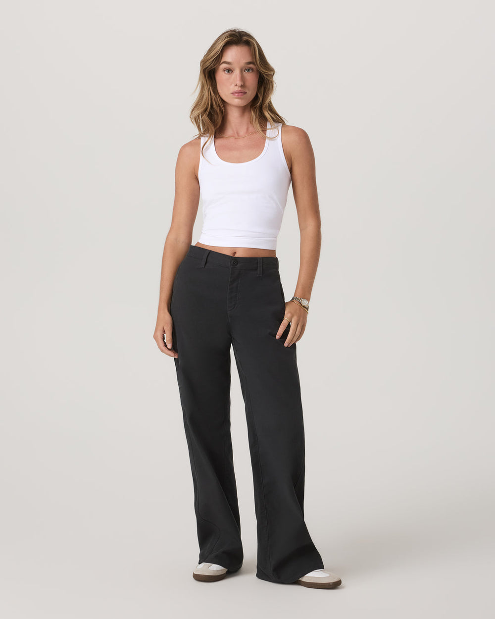 Telluride Twill Pant Women's Washed Black Pants | Vuori US