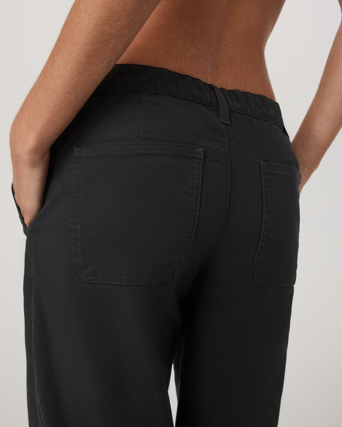Telluride Twill Pant Women's Washed Black Pants | Vuori US
