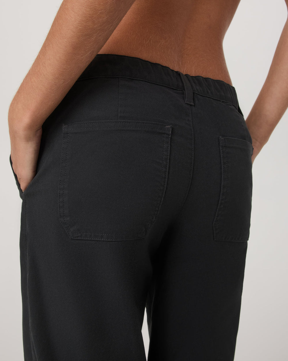 Telluride Twill Pant Women's Washed Black Pants | Vuori US