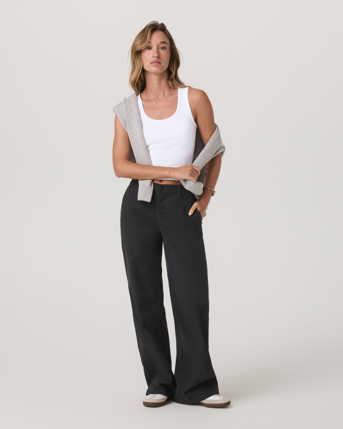 Telluride Twill Pant Women's Washed Black Pants | Vuori US