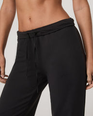 Halo Straight Leg Pant Women's Solid Black Pants | Vuori Clothing