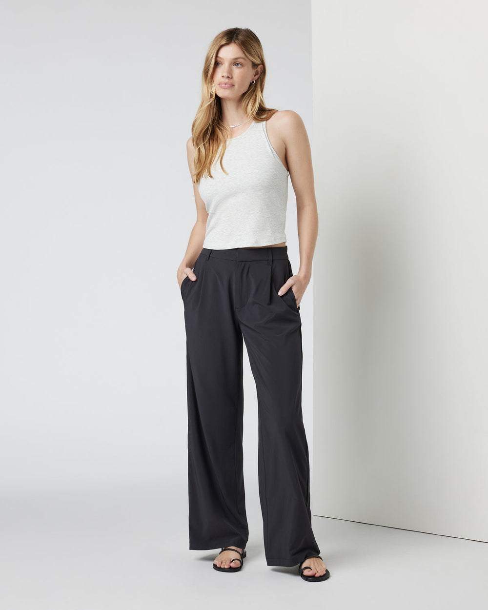 Villa Trouser-Short Black Tailored Pants | Vuori Online
