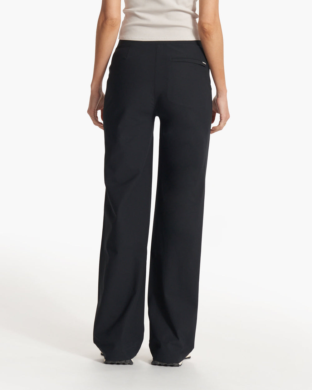 Women's Meta Wideleg Black Tailored Pants | Vuori US