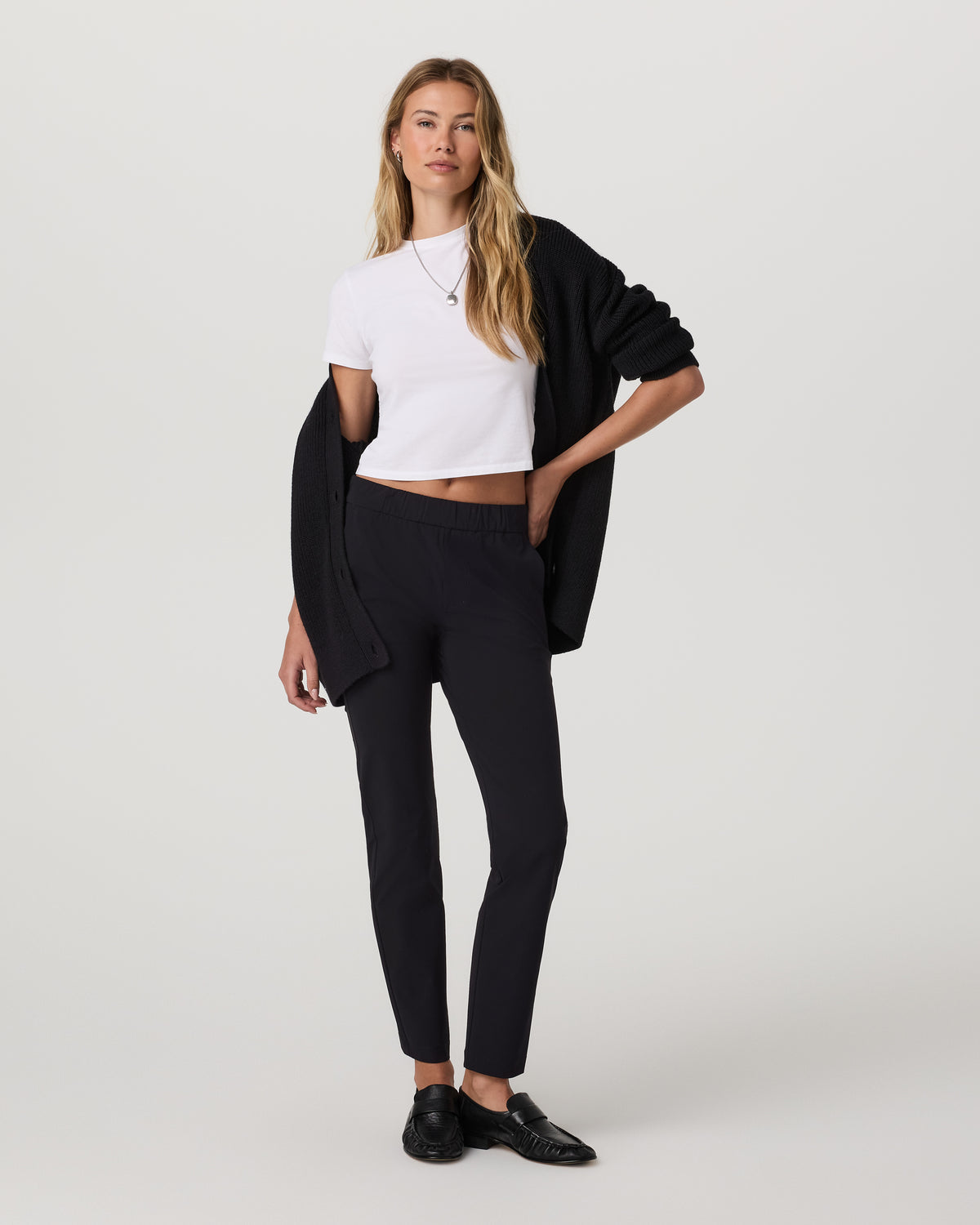Miles Ankle Pant - Long Women's Black Performance Pants | Vuori